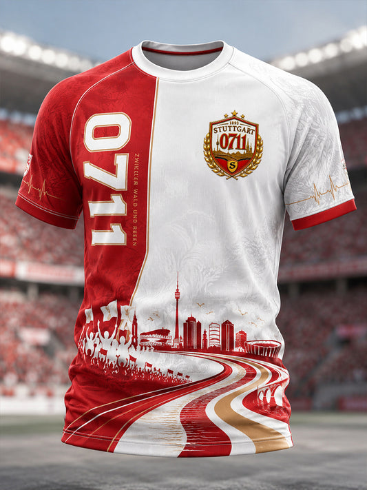 Herren-T-Shirt mit kurzen Ärmeln