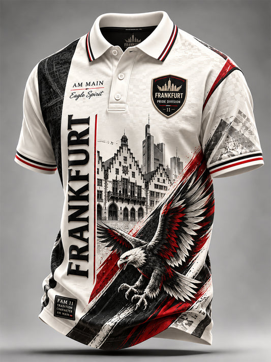 Herren-Eintracht-Frankfurt-Shirt mit kurzen Ärmeln