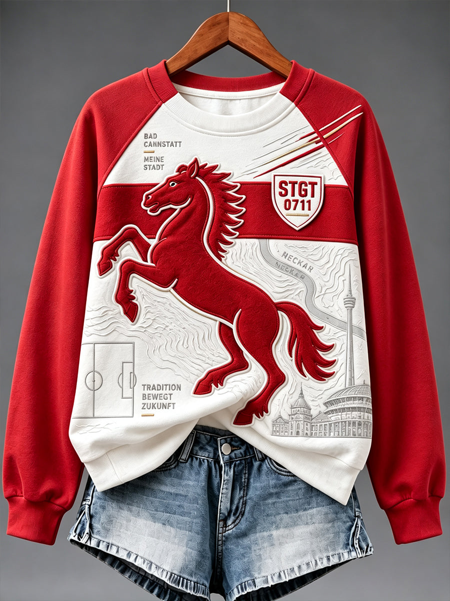Damen-Sweatshirt mit Raglanärmeln vom
