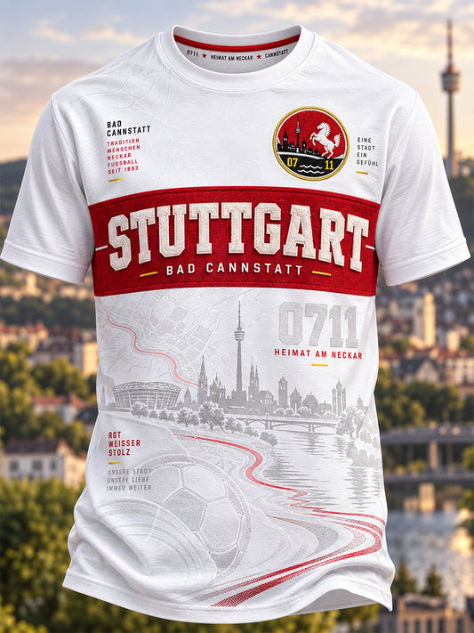 Herren-T-Shirt mit kurzen Ärmeln des