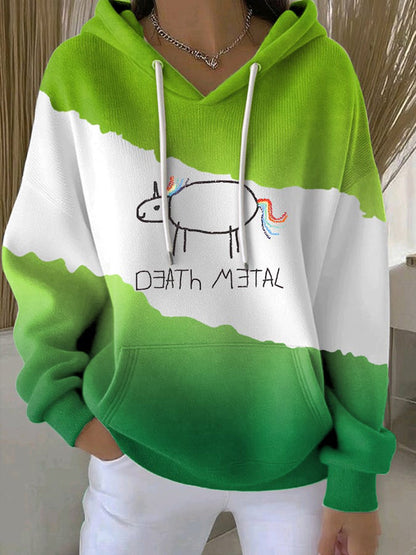Frauen-Hoodie mit witzigem deutschem Slogan-Print