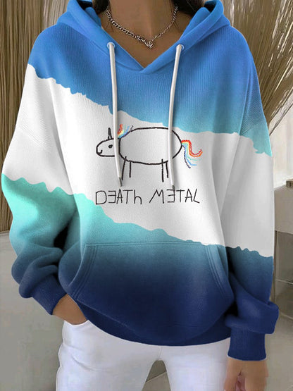 Frauen-Hoodie mit witzigem deutschem Slogan-Print
