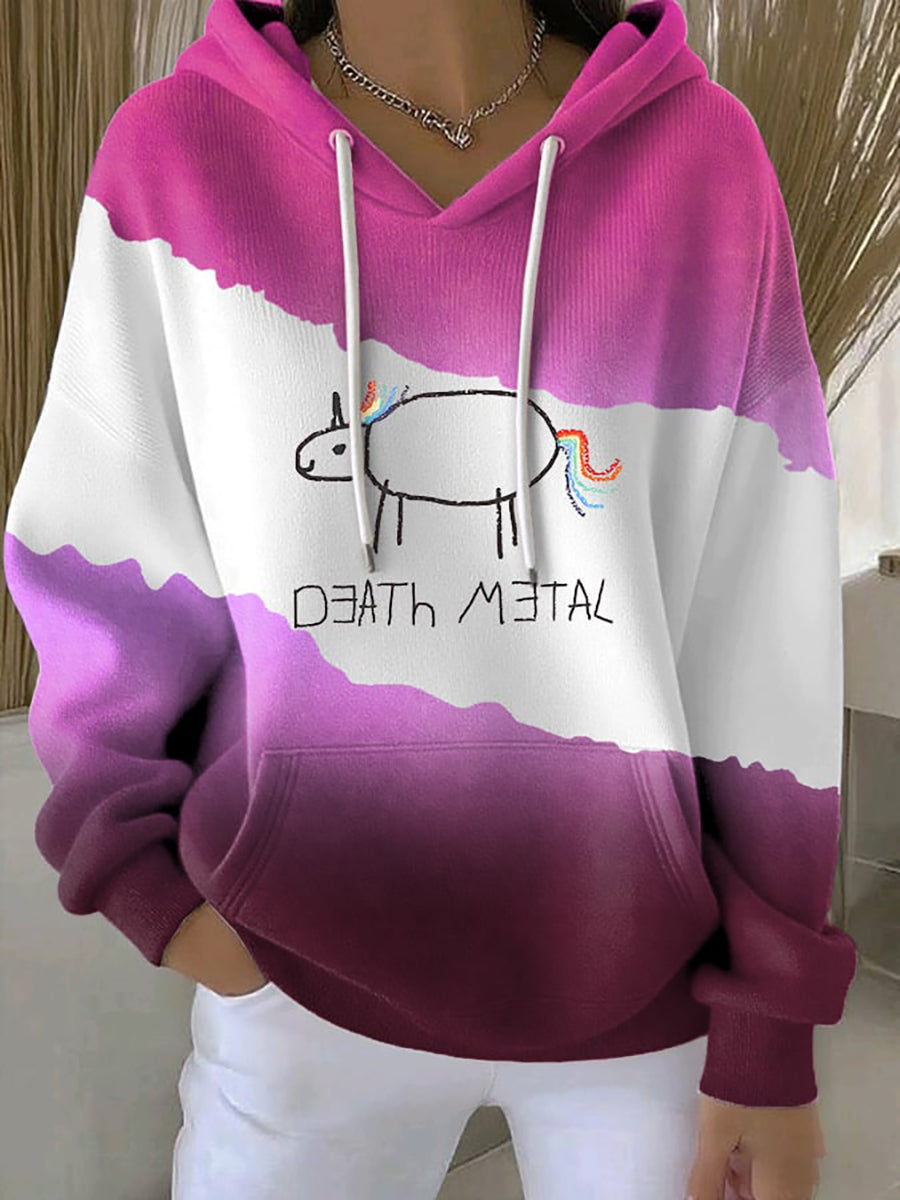 Frauen-Hoodie mit witzigem deutschem Slogan-Print