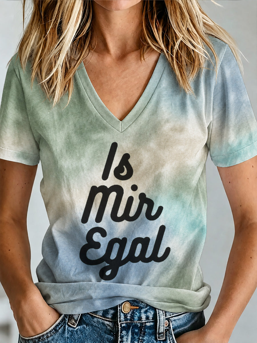 Frauen-T-Shirt mit witzigem deutschen Slogan-Print