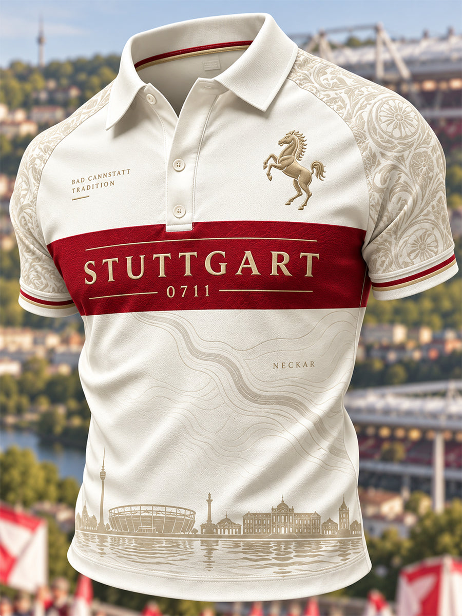 Herren-VfB-Stuttgart-Kunstdruck-Poloshirt