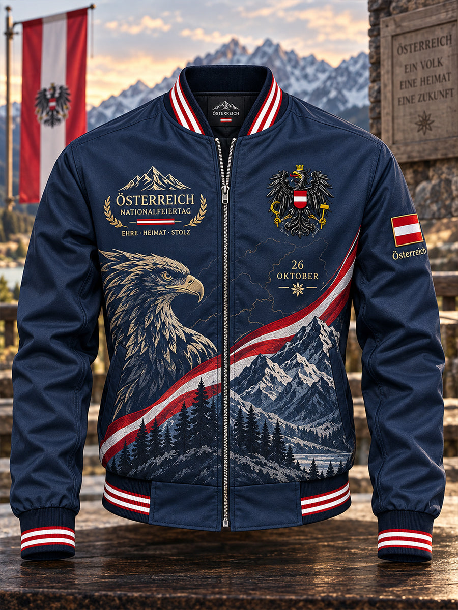 Herren-Jacke mit Nationalfeiertagsmotiv zum Druck
