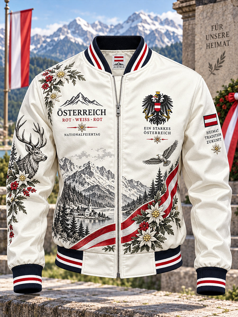Herren-Jacke mit Nationalfeiertagsmotiv zum Druck