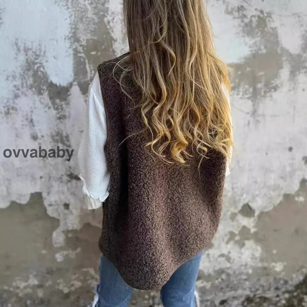 Weste mit Knopfleiste für Frauen Oberteile